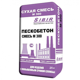 Пескобетон М300